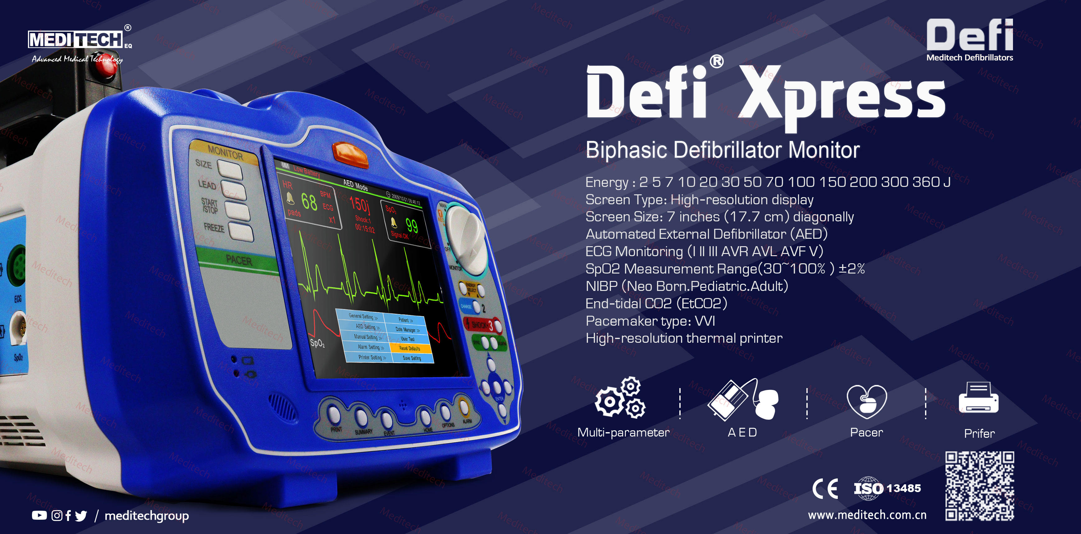 “Defibrilator adalah alat medis yang akan memberikan sengatan listrik bertegangan tinggi untuk memulihkan dan menstabilkan ritme normal jantung.”