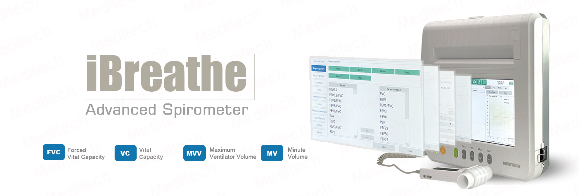 Touch Screen Portable Spirometer- Oxyaider