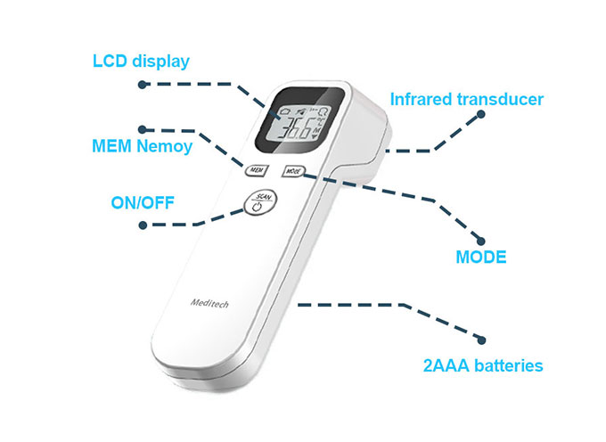 MDT-90C Non-contact Digital Laser Infrared Thermometer Temperature Gun